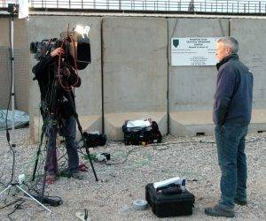 CNN’s Anderson Cooper on 14 Dec 2005 reporting from one of the 3rd Infantry Division’s battalion forward operating bases, Iraq 2005.