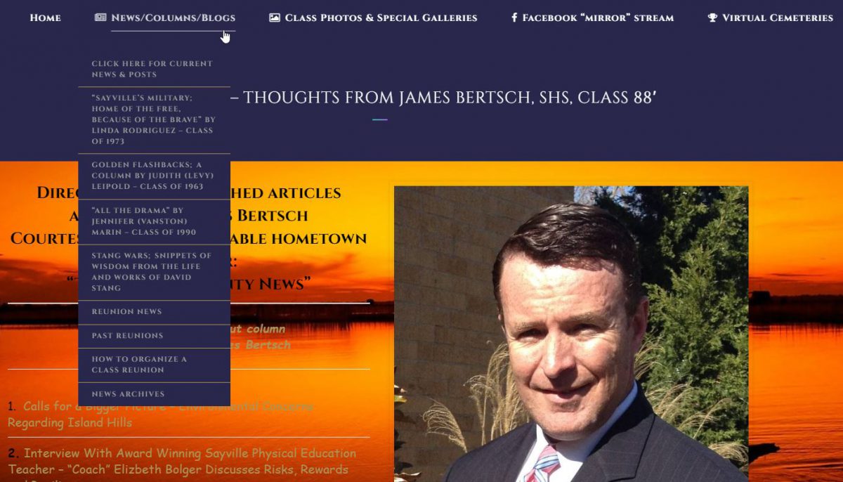 “The Localist – Thoughts from James Bertsch, SHS, Class 88′”.  We now have them hyperlinked!